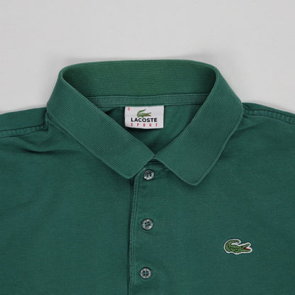 Lacoste Green Cotton Short Sleeve Polo Shirt Size 5 Large