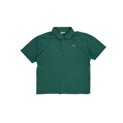 Lacoste Green Cotton Short Sleeve Polo Shirt Size 5 Large