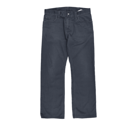 Carhartt Rockin Pant Charcoal Grey 31W 32L Cotton Straight Fit Trousers for Men