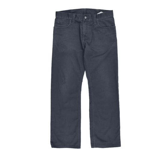 Carhartt Rockin Pant Charcoal Grey 31W 32L Cotton Straight Fit Trousers for Men