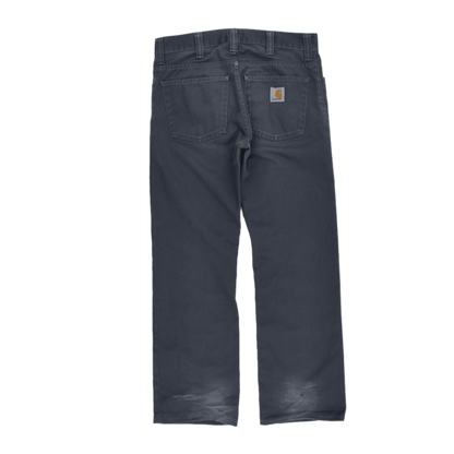Carhartt Rockin Pant Charcoal Grey 31W 32L Cotton Straight Fit Trousers for Men