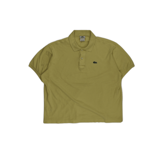 Lacoste Classic Yellow Cotton Polo Shirt Size 7 Large