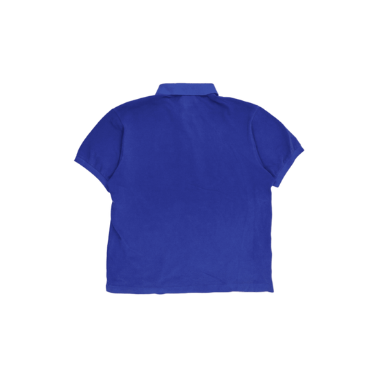 Lacoste Classic Blue Cotton Polo Shirt Size 5 Large Mens Casual