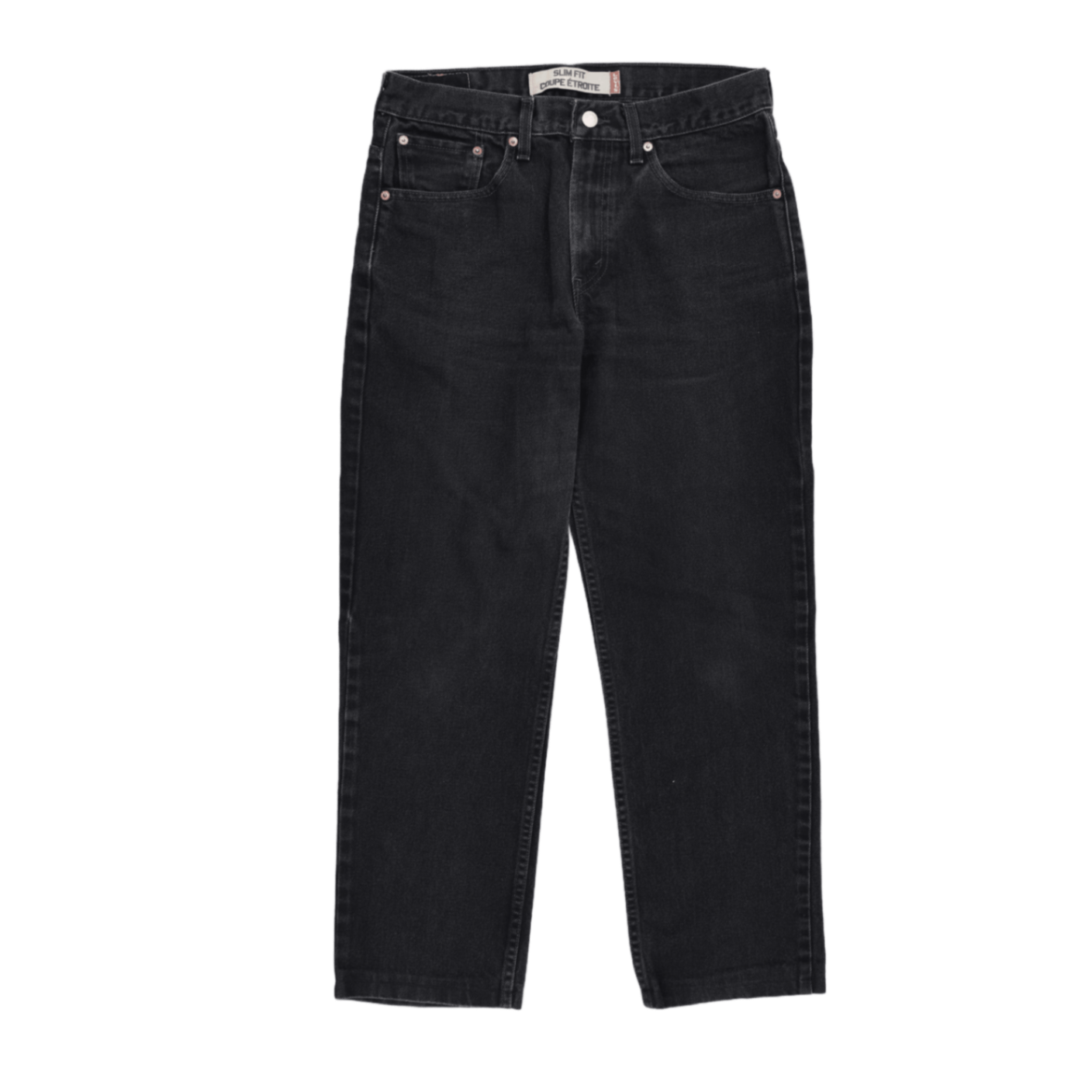 Levi's 516 Slim Fit Black Jeans 33x32 100% Cotton Men's Trousers