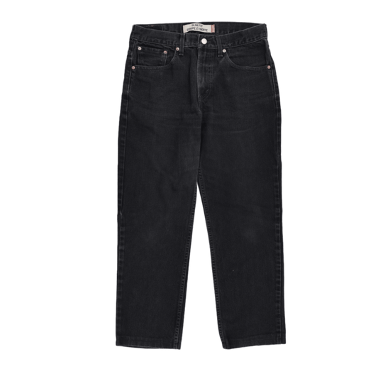 Levi's 516 Slim Fit Black Jeans 33x32 100% Cotton Men's Trousers