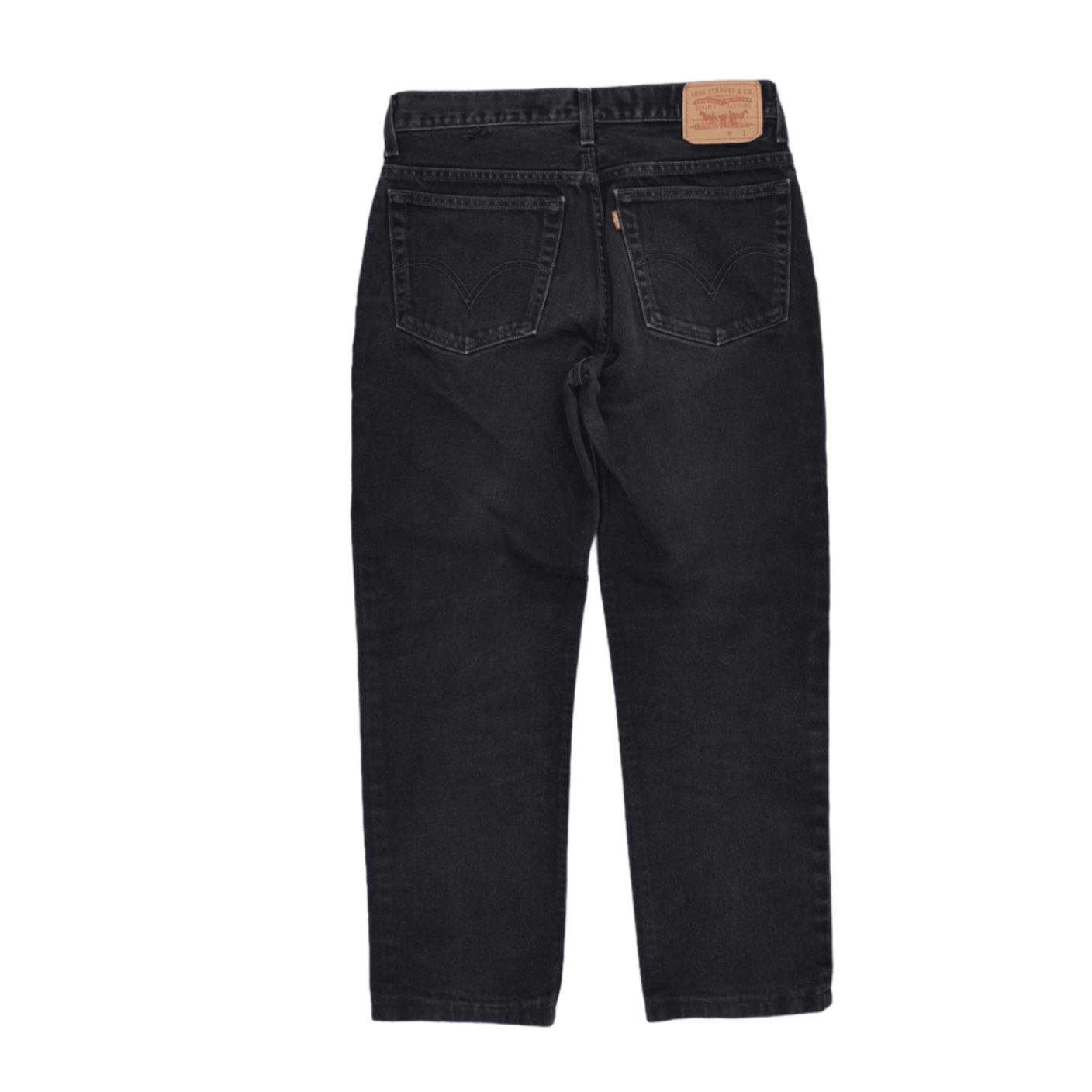 Levi's 516 Slim Fit Black Jeans 33x32 100% Cotton Men's Trousers