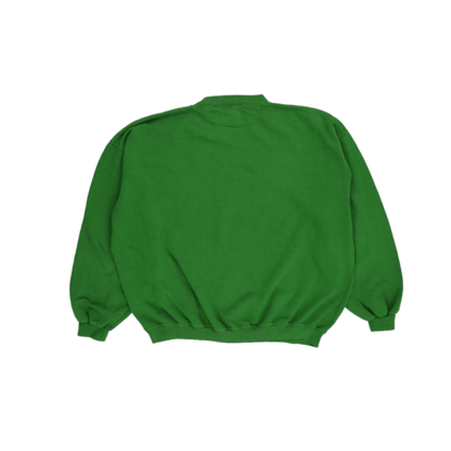 Naf Naf Vintage Green Crewneck Sweatshirt Unisex Large Cotton 90s Style