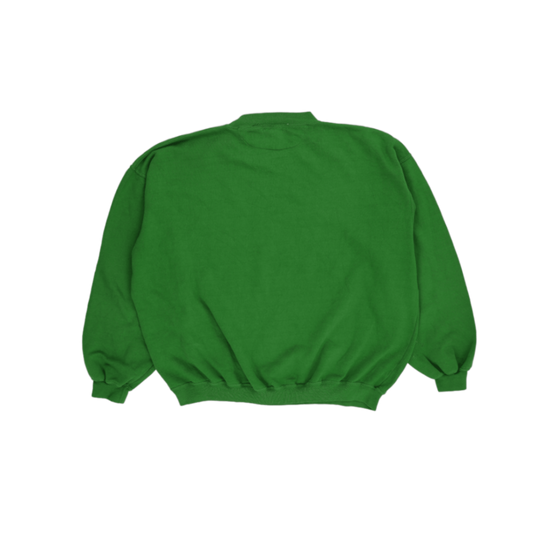 Naf Naf Vintage Green Crewneck Sweatshirt Unisex Large Cotton 90s Style
