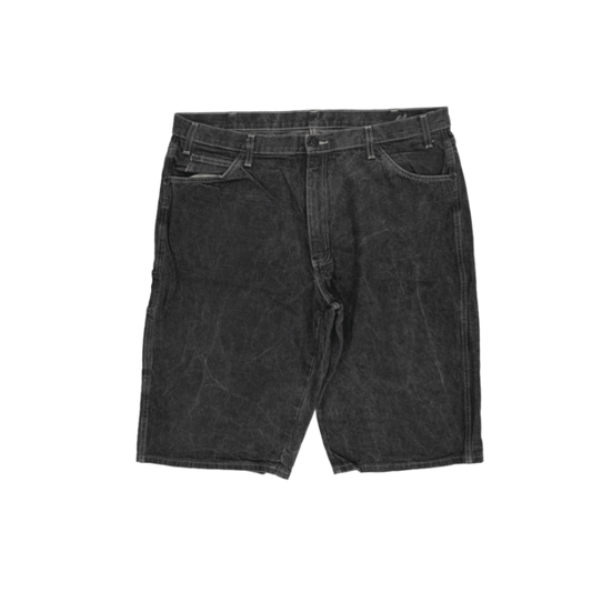 Dickies Black Denim Carpenter Shorts Size 38 Vintage Mens