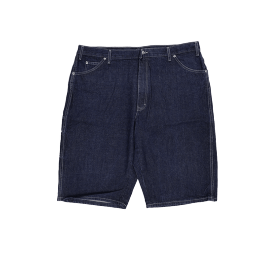 Dickies Vintage Loose Fit Denim Shorts Dark Blue Size 42 100 Percent Cotton