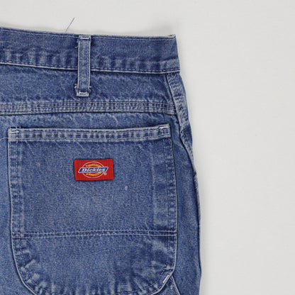 Dickies Vintage Blue Denim Work Shorts 36 Inseam 36 Waist Cotton