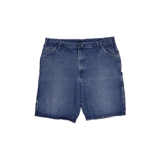 Dickies Vintage Blue Denim Work Shorts 36 Inseam 36 Waist Cotton