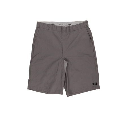 Dickies Loose Fit Grey Shorts 40 Waist 28 Inseam 65 Polyester 35 Cotton Casual Mens