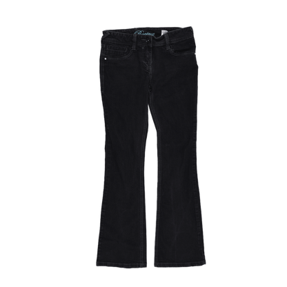 Next Girls Black Bootcut Jeans Size 8R 29 in Inseam Cotton Blend