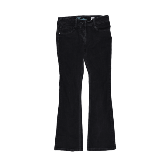 Next Girls Black Bootcut Jeans Size 8R 29 in Inseam Cotton Blend