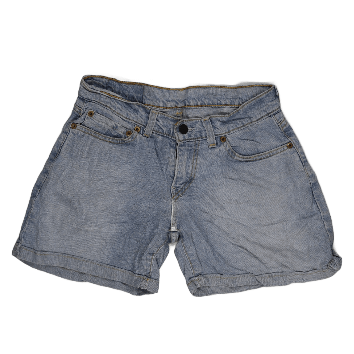 Levi's 555 90 Vintage Light Blue Denim Shorts W28 L34 Riveted Cotton Classic