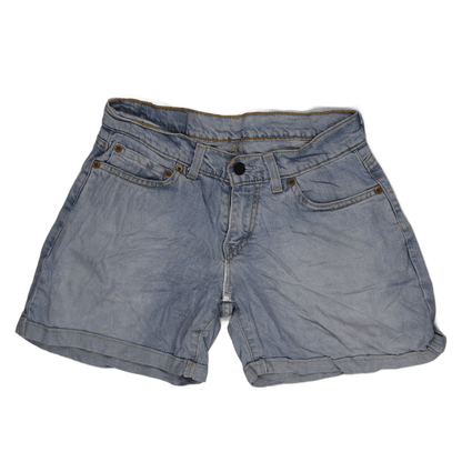 Levi's 555 90 Vintage Light Blue Denim Shorts W28 L34 Riveted Cotton Classic