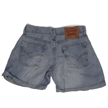 Levi's 555 90 Vintage Light Blue Denim Shorts W28 L34 Riveted Cotton Classic