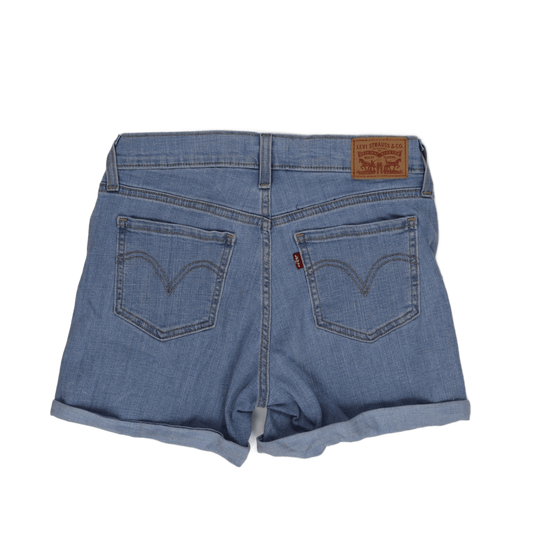 Levi's Womens Mid Length Denim Shorts Blue Size 27 Waterless Eco Casual Style