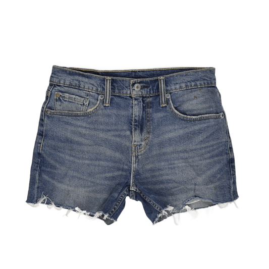 Levi's 502 Denim Cut-Off Blue Jean Shorts W29 Vintage Distressed Style