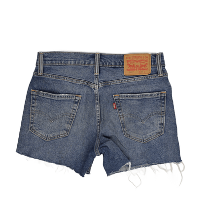 Levi's 502 Denim Cut-Off Blue Jean Shorts W29 Vintage Distressed Style
