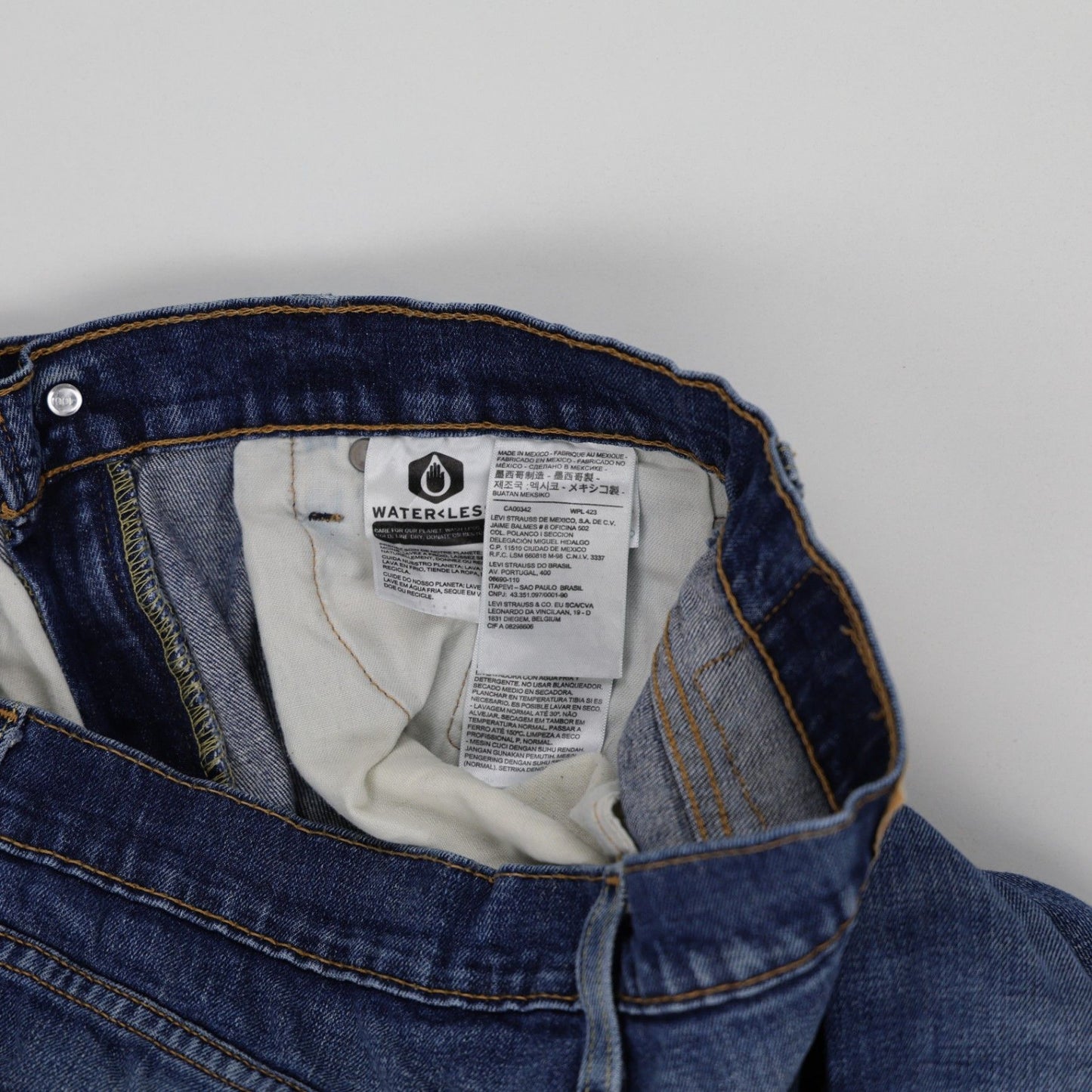 Levi's 510 Skinny Fit Men's Blue Stretch Jeans W32 L32 Cotton Blend