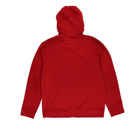 Nike Therma-Fit Red Full Zip Hoodie XL Polyester Blend Hooded