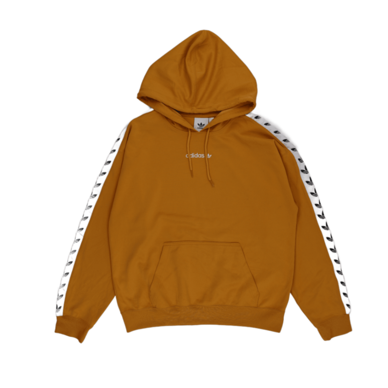 adidas Gold Mustard Hoodie Large Cotton Streetwear Hooded Sweatshirt