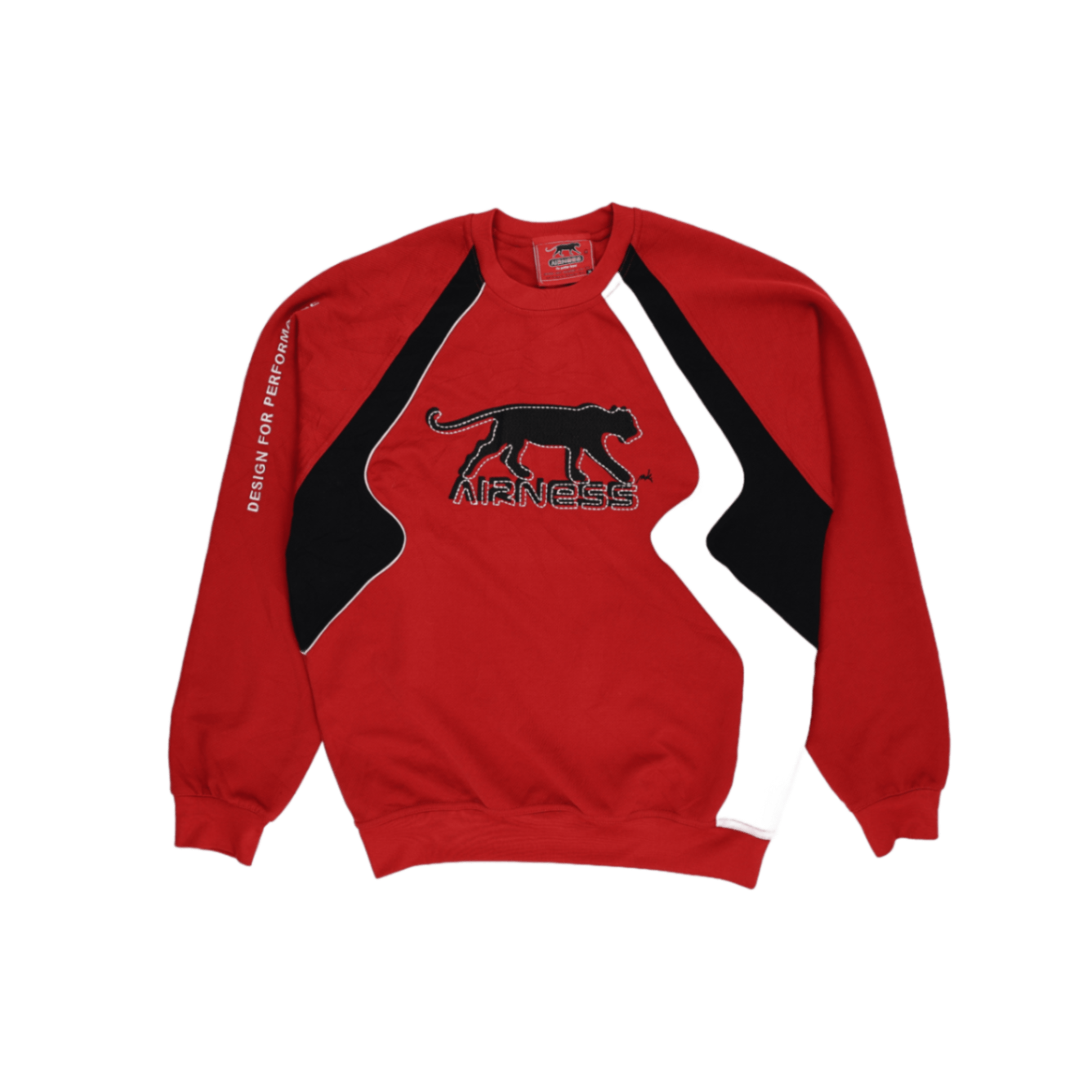 Airness Vintage Red Crew Neck Sweatshirt Men Size M Cotton Blend Athletic