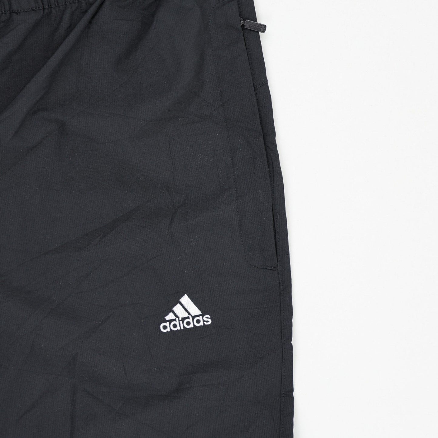 Adidas Black Men's Sports Trousers Size Large 41 Waist 78 Inseam Polyester