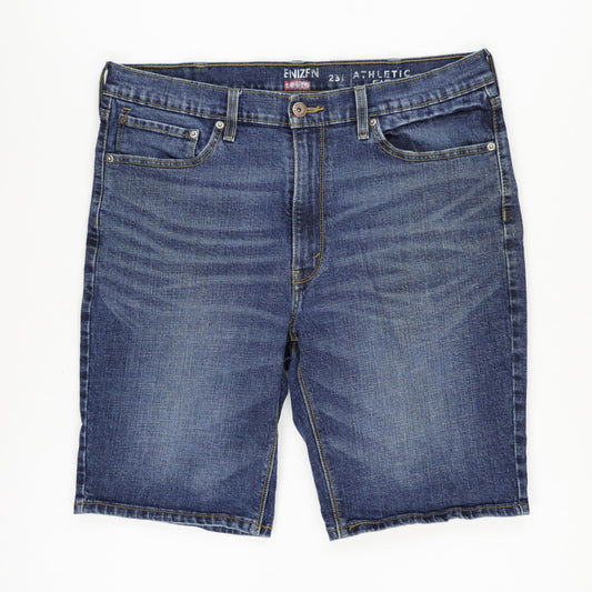 Enizen Denim Shorts Blue 36 Inch Waist 23cm Inseam 98 Percent Cotton 2 Percent Elastane Athletic Fit