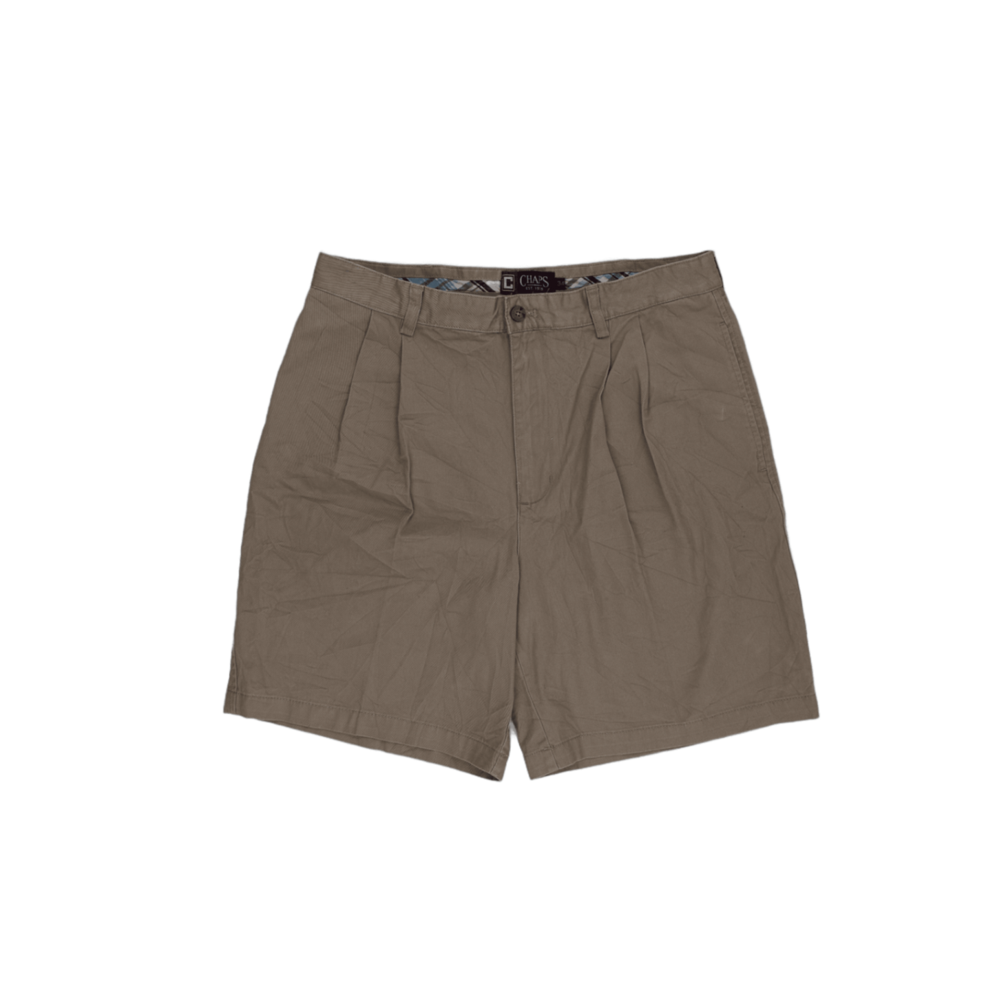 Chaps Beige Cotton Chino Shorts Size 34 Mens 9 Inch Inseam