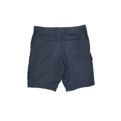 M&S Navy Blue Cotton Cargo Shorts Size Large 36 Inseam Used Excellent