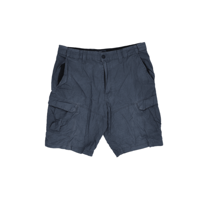 M&S Navy Blue Cotton Cargo Shorts Size Large 36 Inseam Used Excellent