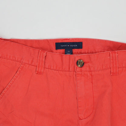 Tommy Hilfiger Boys Red Cotton Chino Shorts Size 20