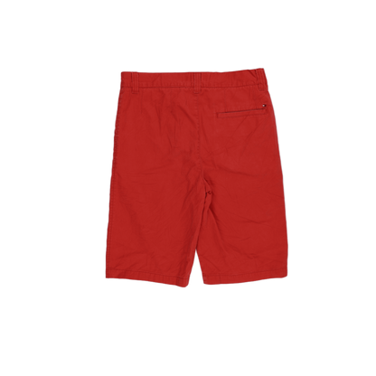 Tommy Hilfiger Boys Red Cotton Chino Shorts Size 20