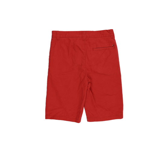 Tommy Hilfiger Boys Red Cotton Chino Shorts Size 20