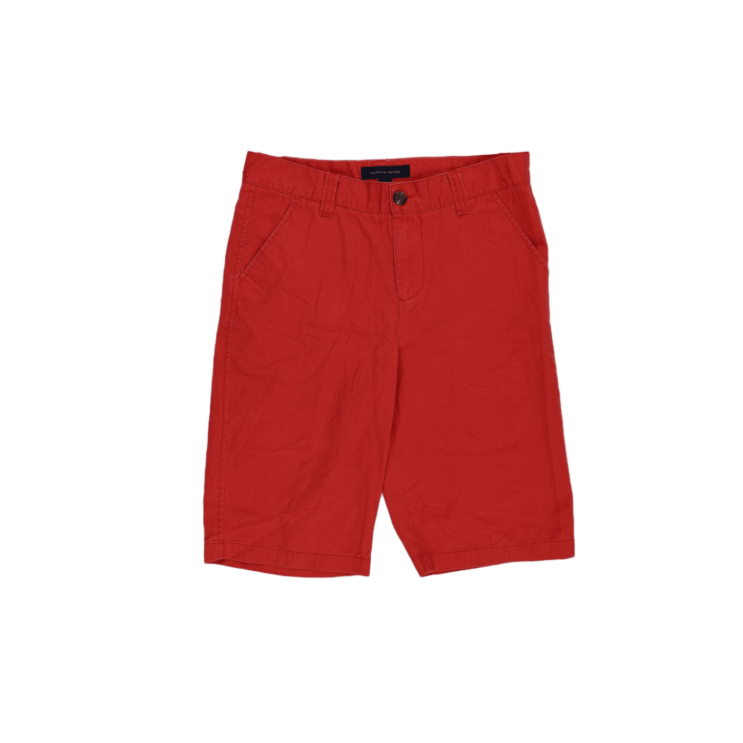 Tommy Hilfiger Boys Red Cotton Chino Shorts Size 20