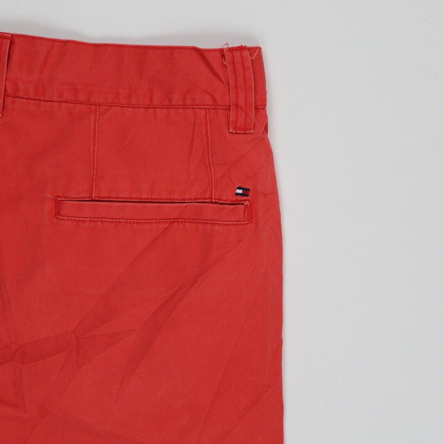 Tommy Hilfiger Boys Red Cotton Chino Shorts Size 20