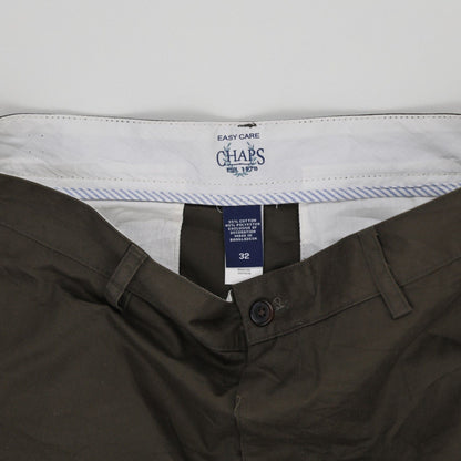 Chaps Olive Chino Shorts 32 Inseam 32 Waist Size 55 Cotton 45 Polyester