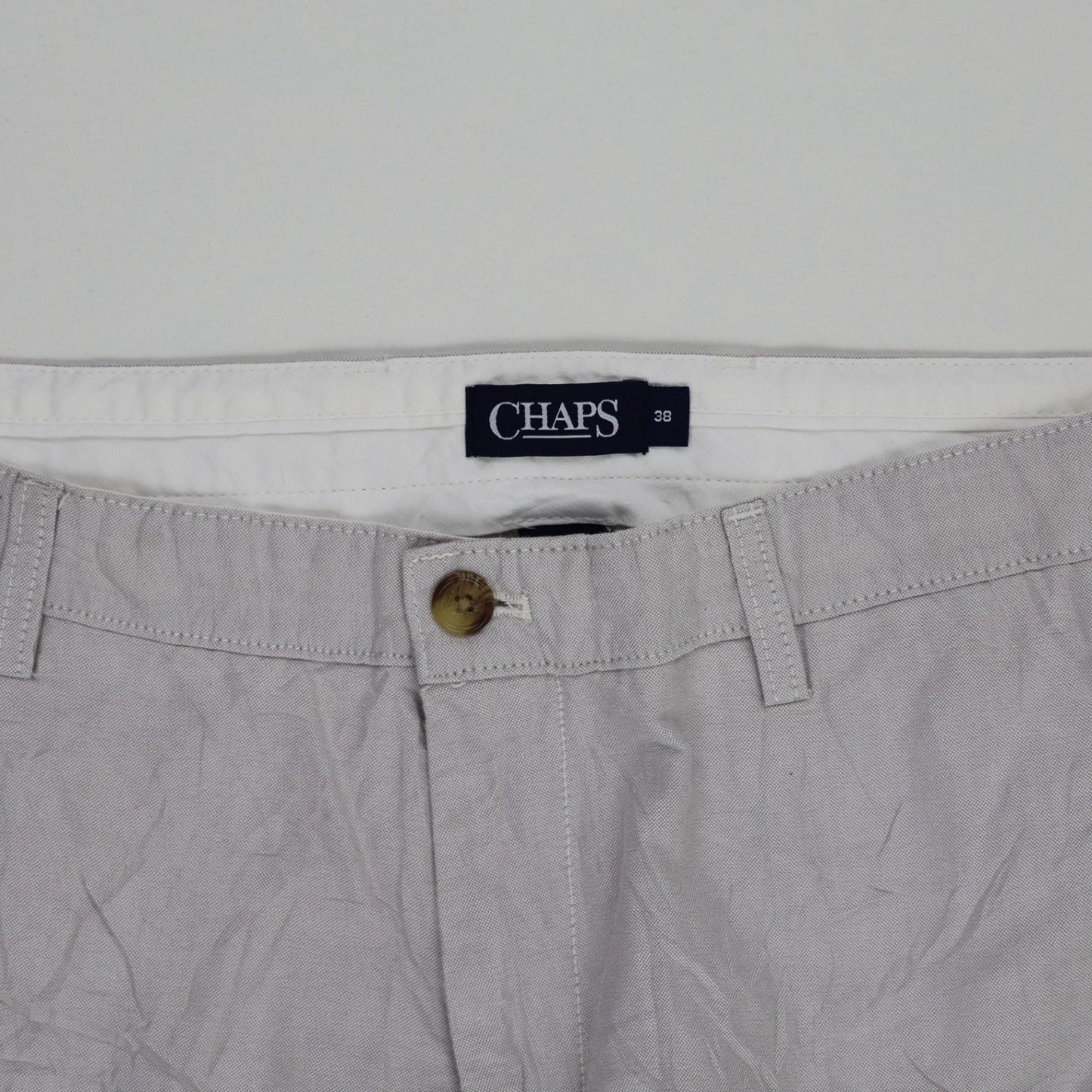 Chaps Men's Smart Casual Shorts Grey 38 Inseam 10 Cotton