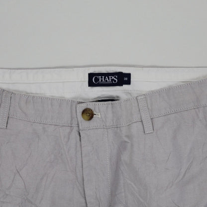 Chaps Men's Smart Casual Shorts Grey 38 Inseam 10 Cotton