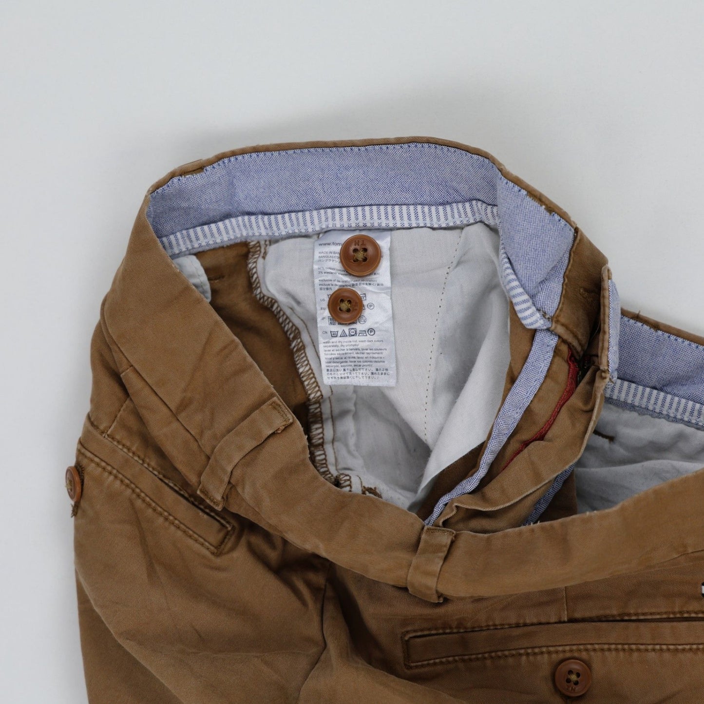 Tommy Hilfiger Men's Khaki Chino Shorts Size 32 Cotton