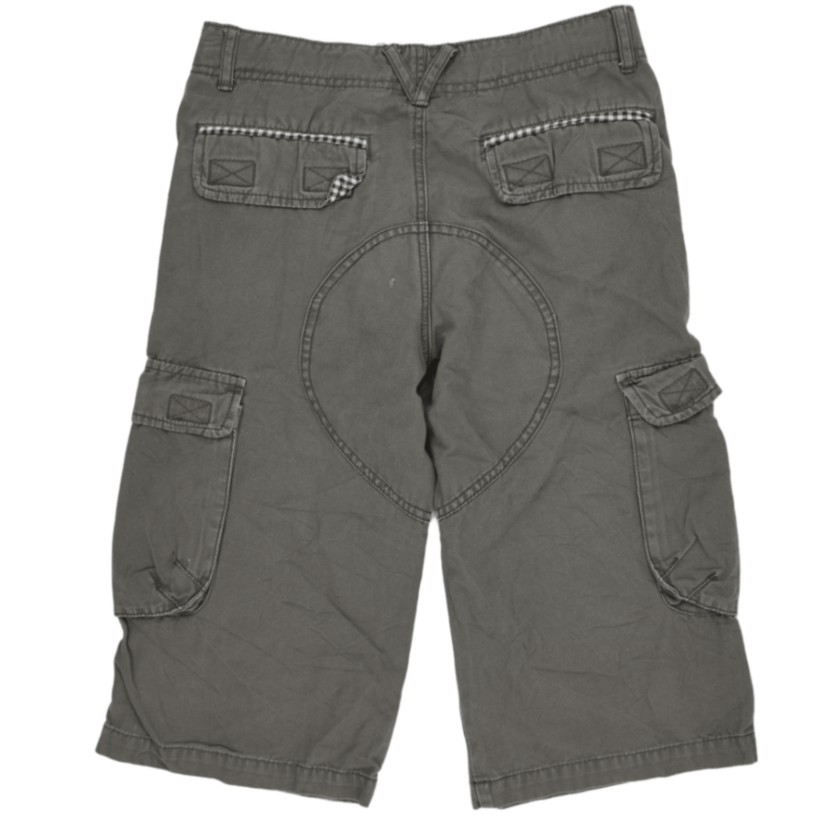 Zara Boys Cargo Shorts Grey 12A 100 Percent Cotton