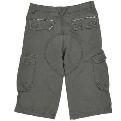 Zara Boys Cargo Shorts Grey 12A 100 Percent Cotton