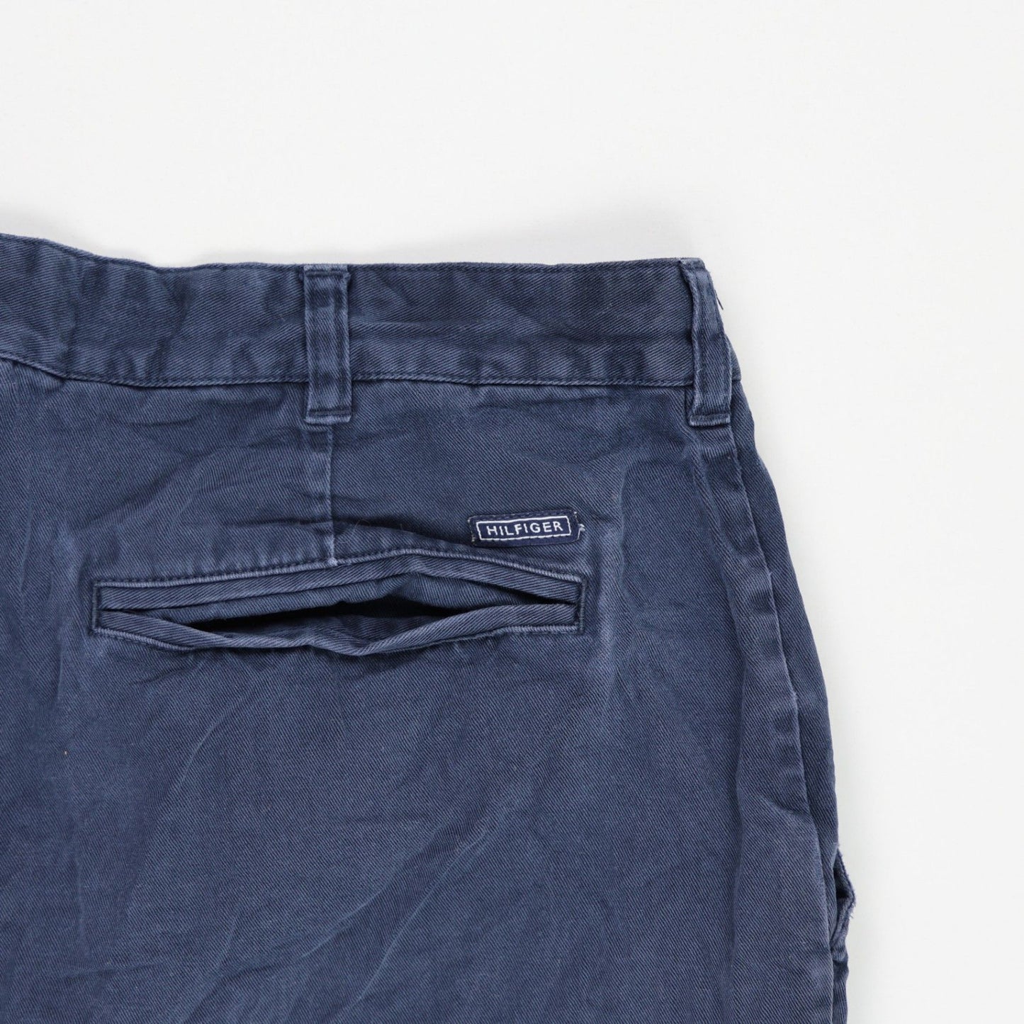 Tommy Hilfiger Navy Chino Shorts 34 Waist 21 cm Inseam 100 Cotton Mens