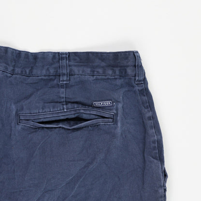 Tommy Hilfiger Navy Chino Shorts 34 Waist 21 cm Inseam 100 Cotton Mens