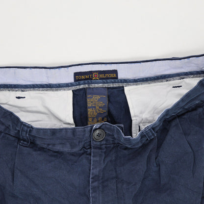 Tommy Hilfiger Navy Chino Shorts 34 Waist 21 cm Inseam 100 Cotton Mens