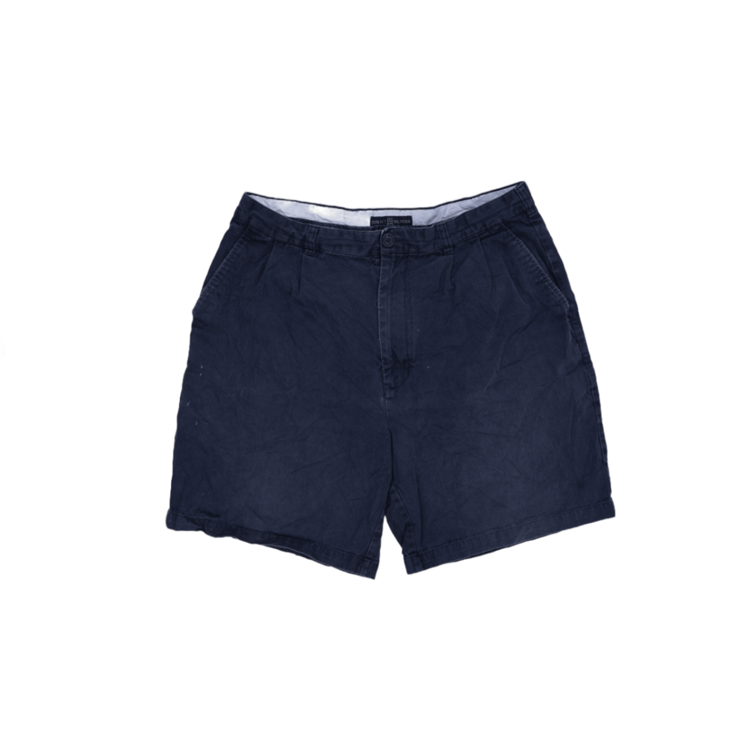 Tommy Hilfiger Navy Chino Shorts 34 Waist 21 cm Inseam 100 Cotton Mens