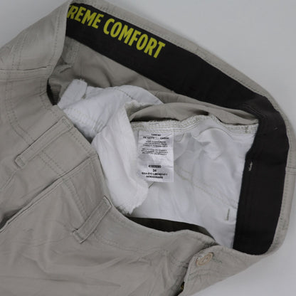 Carver Chino Shorts Grey 34in Waist 24cm Inseam 98 Cotton 2 Elastane Mens